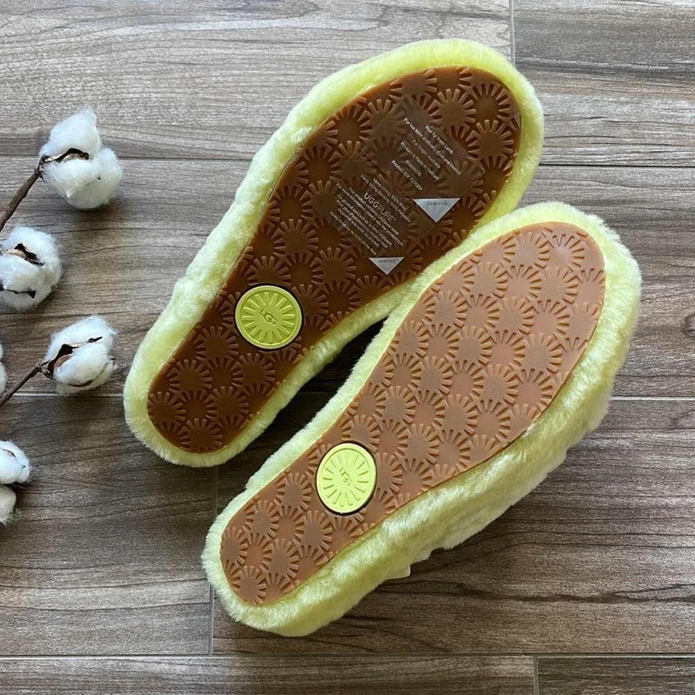 🌿UGG🌿 FLUFF YEAH SLIDE POPPY SANDALS SLIPPERS pollen slides - Picture 9 of 13
